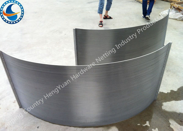 0.25mm Slot Pembukaan Stainless Steel Limbah Water Parabolic Screen