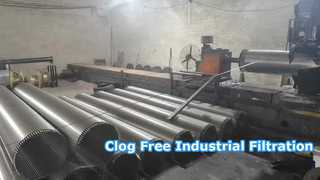 OD 12-3/4" Slot 40 Pipa Layar Dibungkus Kawat Baja Tahan Karat Untuk Kontrol Pasir