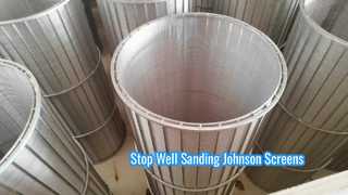 Pipa Layar Kawat Johnson Vee AISI 316l untuk Air Limbah