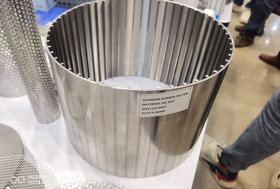 Stainless Steel Wedge Wire Screen Filter Dengan Teknik Pengelasan Penuh