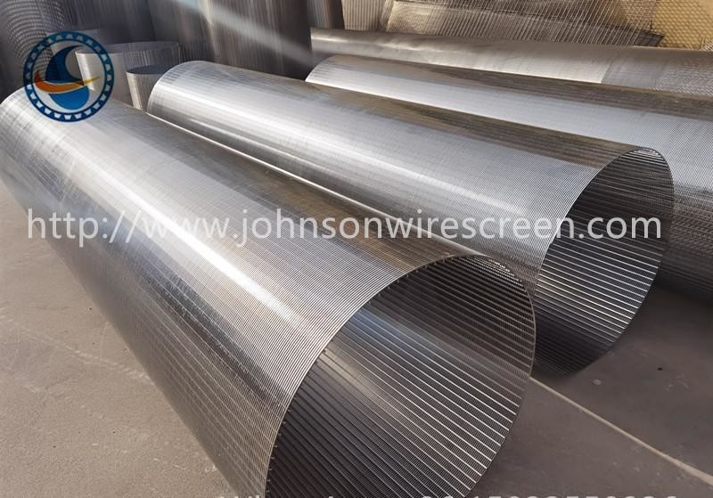 Filter layar kawat wedge slot slot kontinu