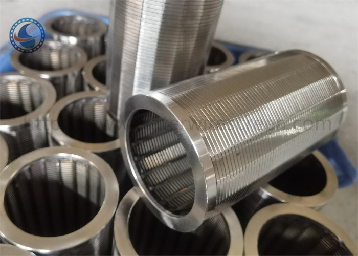 Stainless Steel Sand Control Wedge Wire Screen Filter Peringkat Tekanan Pipa