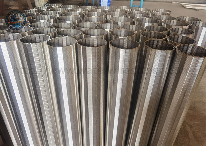 25 - 1027 mm Diameter Layar Dibungkus Kawat Sumur Air Untuk Filter Pasir