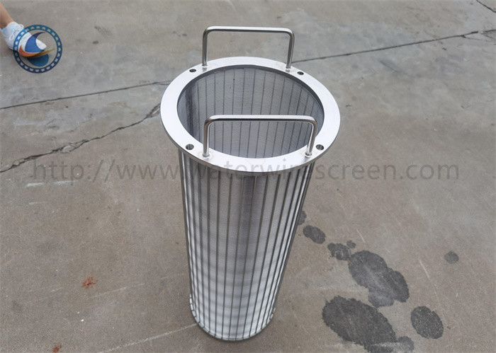 Elemen Filter Bentuk Backwash Johnson V Dengan Pegangan Keranjang