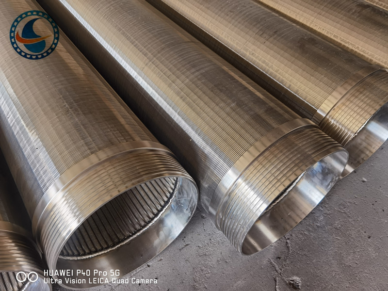 SS304 Slot 40 Profil Johnson Wire Air Well Screen Untuk 400m kedalaman sumur