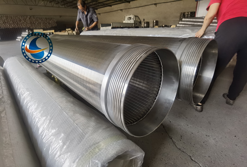 Galvanizing Dan SS 304 Johnson Wedge Wire Air Well Screen Filter Pipe