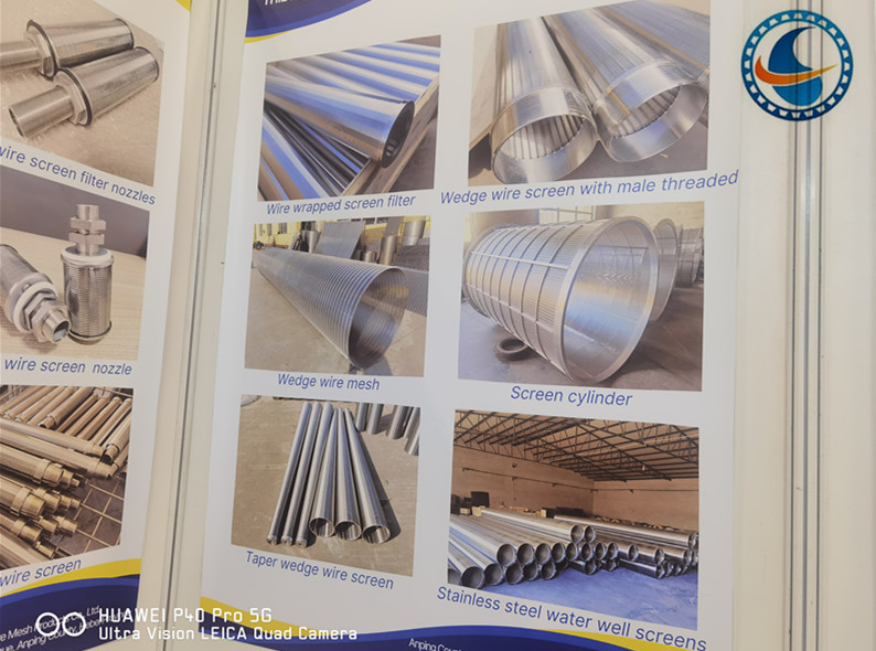 Stainless Steel Wedge Wire Screen Filter Dengan Teknik Pengelasan Penuh