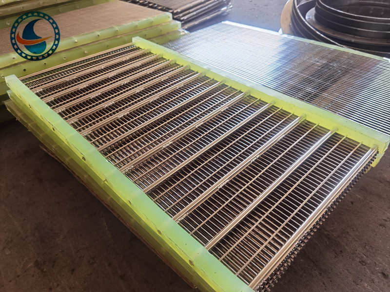 Papan layar kawat wedge baja tahan karat 304 slot 1,7mm untuk penyaringan makanan