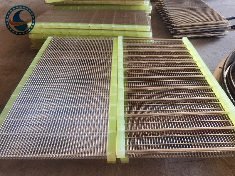 Papan layar kawat wedge baja tahan karat 304 slot 1,7mm untuk penyaringan makanan