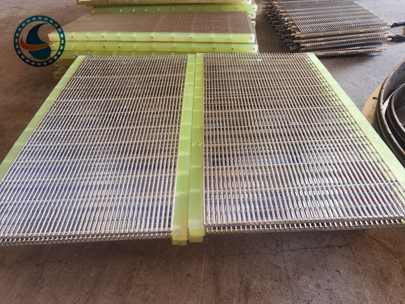 Papan layar kawat wedge baja tahan karat 304 slot 1,7mm untuk penyaringan makanan