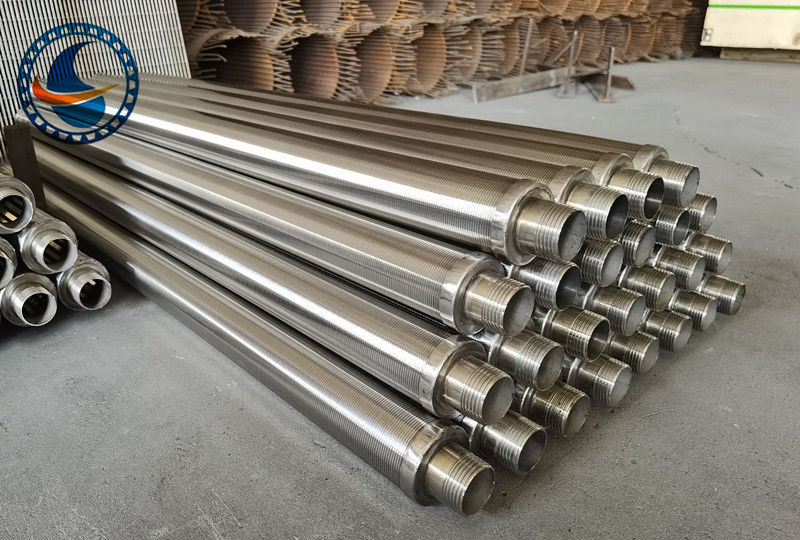 SS304 Vee berbentuk Profil Wire Wedge Wire Screen Filter Pipe