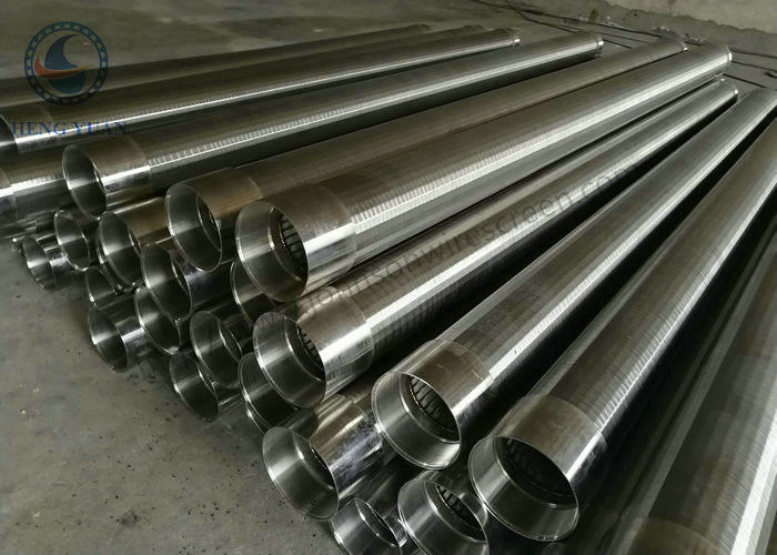 Filter layar kawat wedge SS304 yang tidak tersumbat untuk Filter kisi halus berputar
