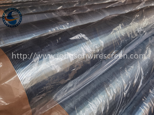 Slot Terus Menerus Layar Sumur Air Stainless Steel Non Magnetik Untuk Kontrol Pasir