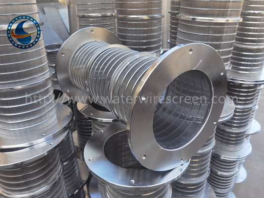Non Clogging Stainless Steel 304 Johnson Wedge Wire Screens Untuk Pulp Filter