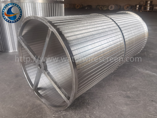 490mm Stainless Steel 316l Wedge Wire Filter Screen Basket Untuk Filter Scraper