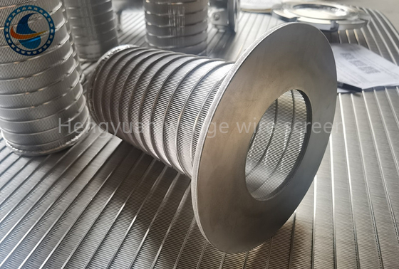 Stainless Steel 180mm Dia Wedge Wire Mesh Screen Untuk Filter Limbah Otomatis