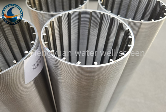 304 Stainless Steel 219mm Filter Layar Air Sumur Slot Terus Menerus