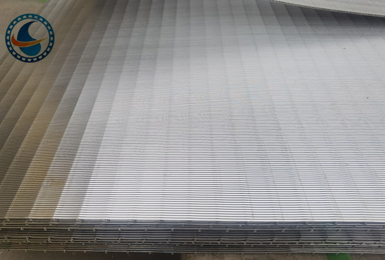 Panel Layar Kawat Wedge Stainless Steel 304 Di Industri Gandum