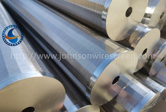 Stainless Steel 304 Welded Wedge Wire Screen Od 118mm Slot Tabung