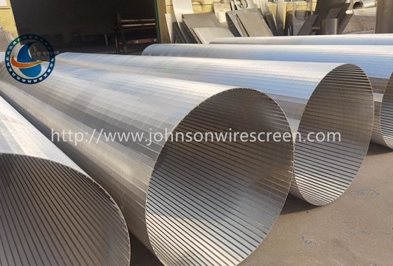 Air Well Polishing Wedge Wire Filter Screen Berbagai Slot Lebar Area Terbuka
