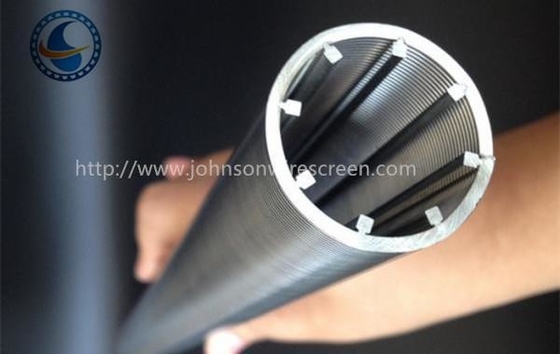 100 Micron Wedge Wire Screen Pipe Filtering Residu Logam Di Industri