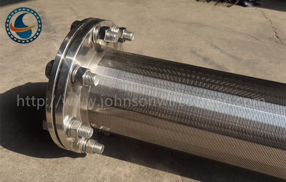 Dn 100 Wedge Wire Screen Pipa Stainless Steel 304 Untuk Filtrasi
