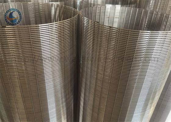25 - 1027 mm Diameter Layar Dibungkus Kawat Sumur Air Untuk Filter Pasir