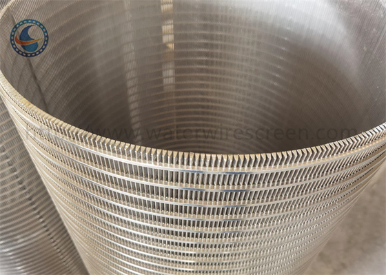 Wedge Wire Wrapped Slotted Rotary Screen Drum Back Wash