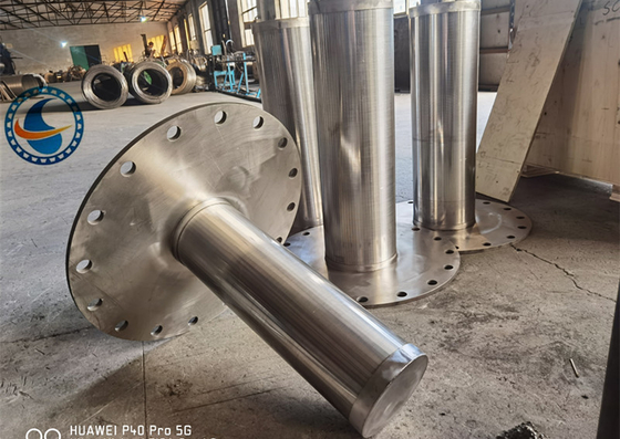Non Rusting 6inch Wedge Wire Screen Pipe Stainless Steel SS316L Untuk Filtrasi