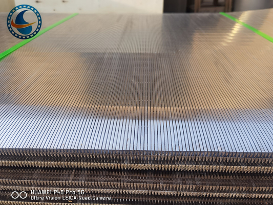 Panel Layar Wedge Wire 304SS yang dapat disesuaikan Pembukaan Slot 0,02mm