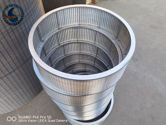V-Bentuk Slots Wedge Wire Screen Tube Untuk Infiltrasi Air