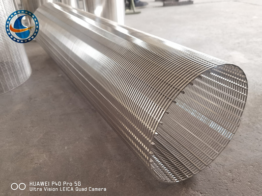 Layar Kontinyu Slot Wedge Wire Stainless Steel Area Terbuka Tinggi