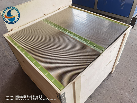 Terbungkus Ss 304 Panel Wire Screen Wedge Untuk Filtrasi Industri