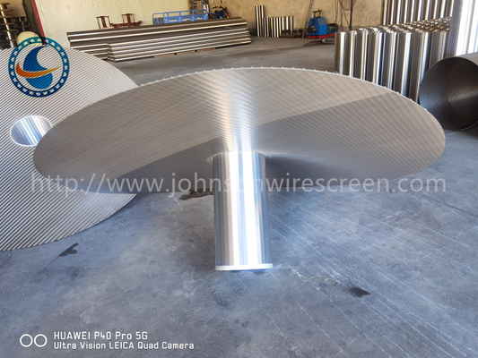 SS304 Pipa layar kawat slot kontinyu wedge
