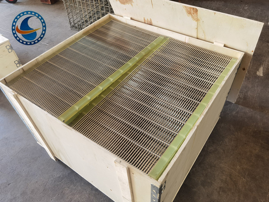 Papan layar kawat wedge baja tahan karat 304 slot 1,7mm untuk penyaringan makanan