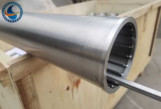SS304 OD80MM Pure Round 100Micron Wedge Wire Screen Untuk Peralatan Mekanis