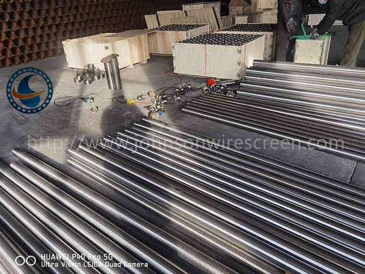 Filter layar kawat slot slot slot kontinu stainless batang stainless batang