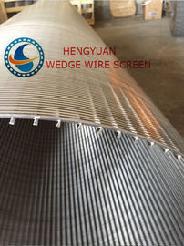 Filter Saringan Kawat Wedge Tugas Berat, Layar Tekuk Saringan Non Plugging Mudah Dibersihkan
