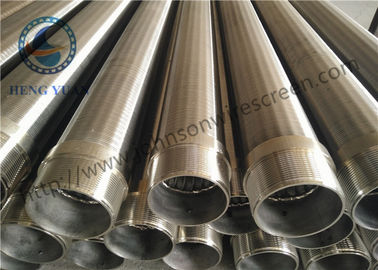 Pengoperasian Mudah Kawat Profil Stainless Steel, Pipa Layar Sumur Air Panjang 5800mm