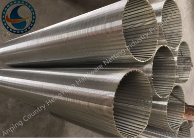 Stainless Steel Wedge Wire Mesh Permukaan Filter Kapasitas Tinggi Mudah Dipelihara