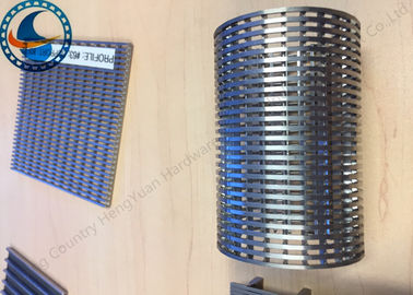 Wire Mesh Wedge Tahan Lama Untuk Makanan / Kimia / Petrokimia / Kertas