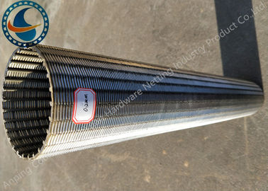 0.2mm Slotted Johnson Wedge Wire Screens Bahan Kimia / Tahan Termal