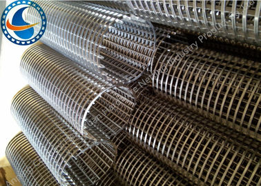 Profesional 3mm Slotted Wedge Wire Mesh Ketahanan Korosi Area Terbuka Besar
