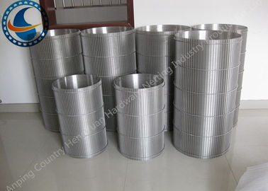 Drum Layar Kawat Wedge Stainless Steel Disesuaikan Untuk Saringan Pembersih Sendiri