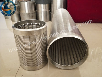 Layar Kawat Wedge Johnson Efektif Tinggi Bahan Stainless Steel Non Magnetik