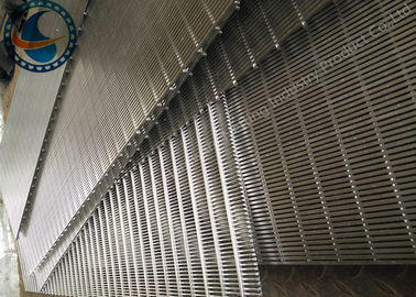 V Shape Wedge Wire Screen Panels Untuk Pengolahan Mineral Self Cleaning