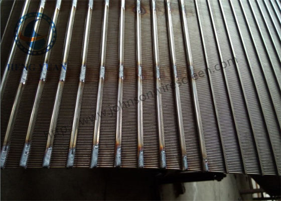 Panel Layar Wedge Wire Disipasi Panas Yang Baik Untuk Proses Air / Perawatan Cairan