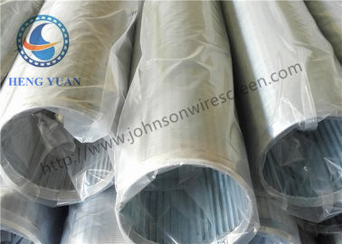 Layar Kawat Baja Karbon Rendah Galvanis Johnson Vee Dengan Sertifikat ISO9000