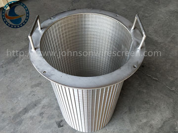 Stainless Steel 2205 Rotary Screen Drum Wedge Wire Wound Basket Fito