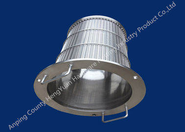 Filter Layar Drum Rotary Stainless Steel, Keranjang Kawat Wedge